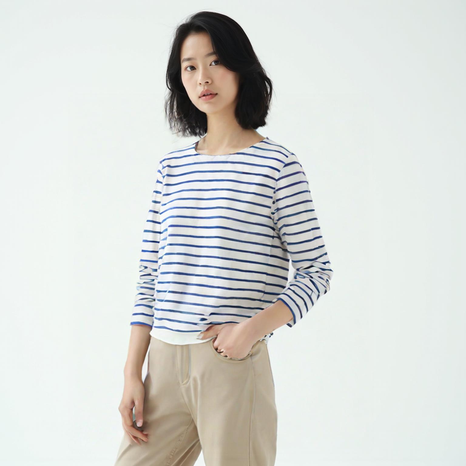 탑텐 긴팔티셔츠