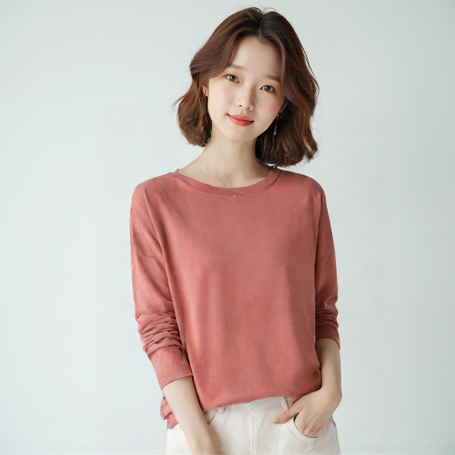 안다르 긴팔티셔츠