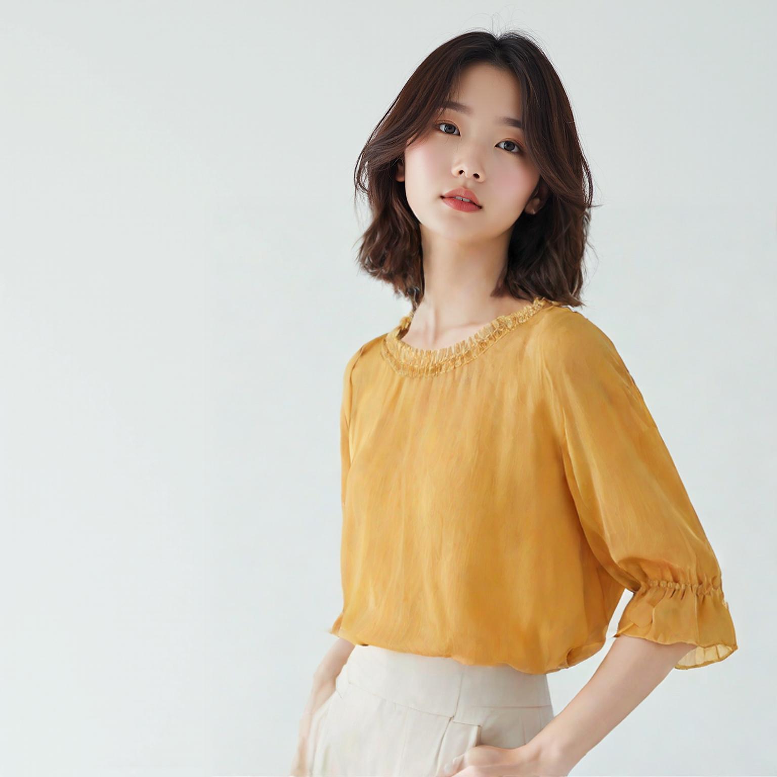 온앤온 블라우스