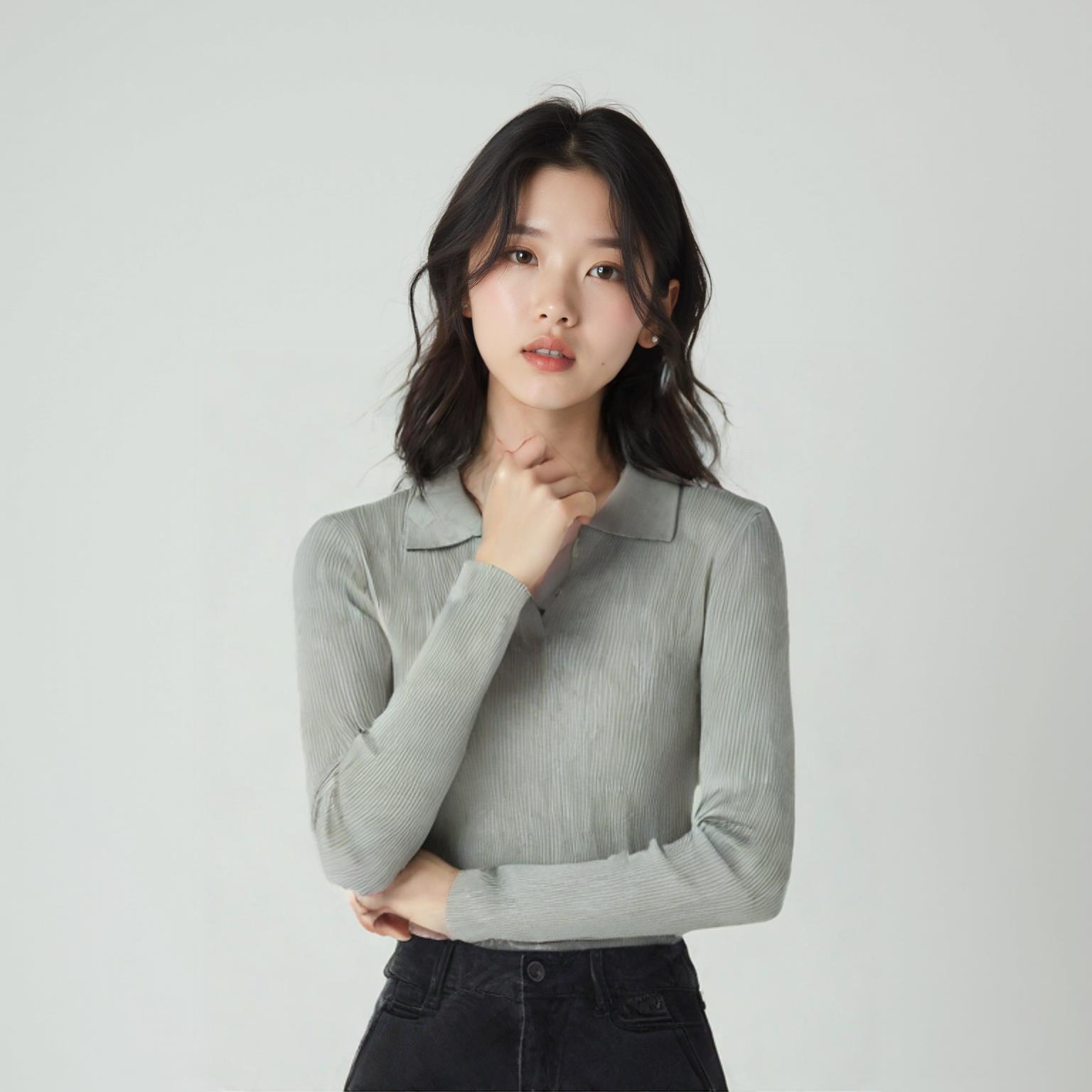 탑텐 긴팔티셔츠