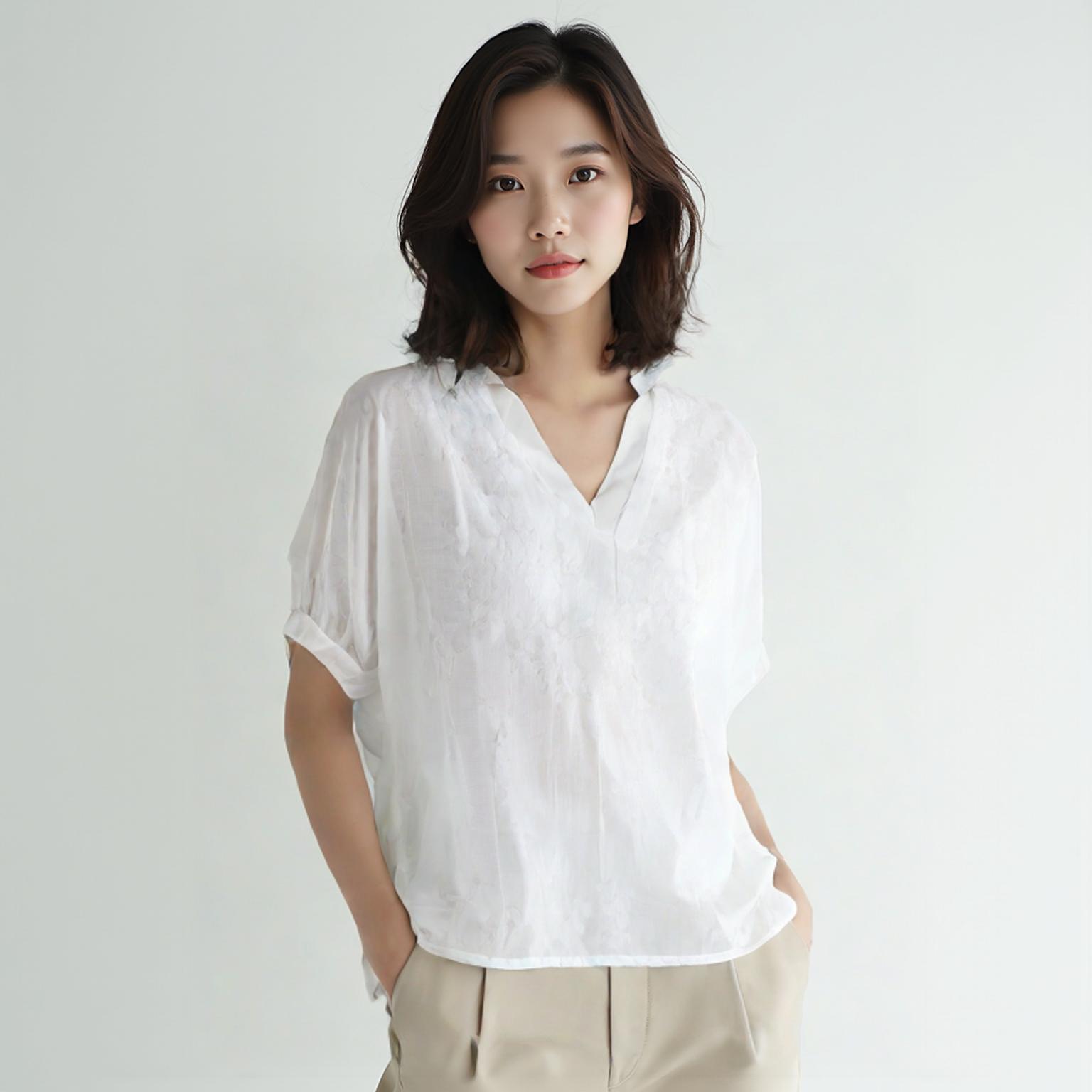 유니클로 블라우스