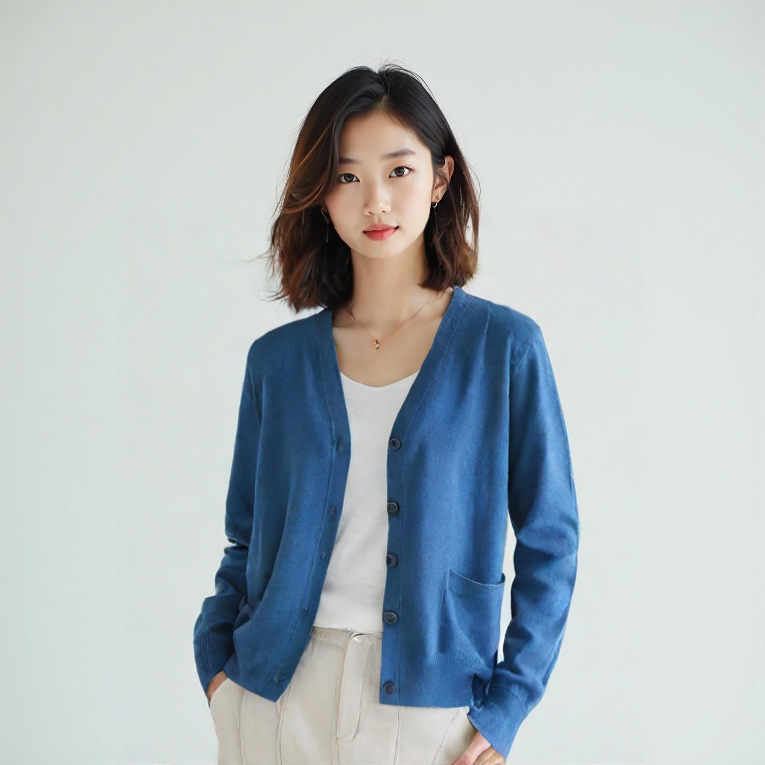 유니클로 브이넥카디건