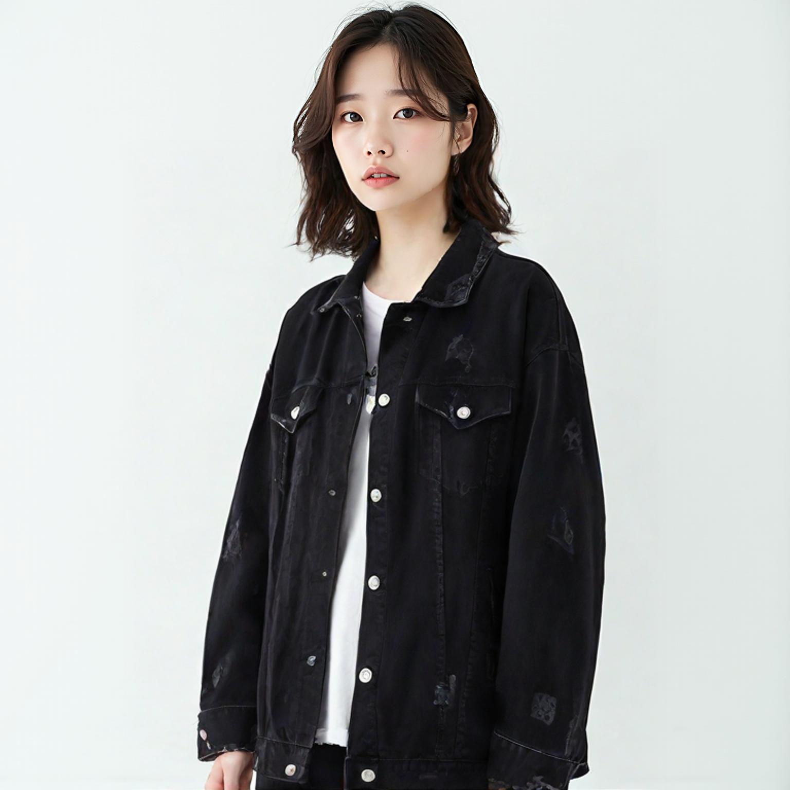 자라 트라플럭 데님재킷