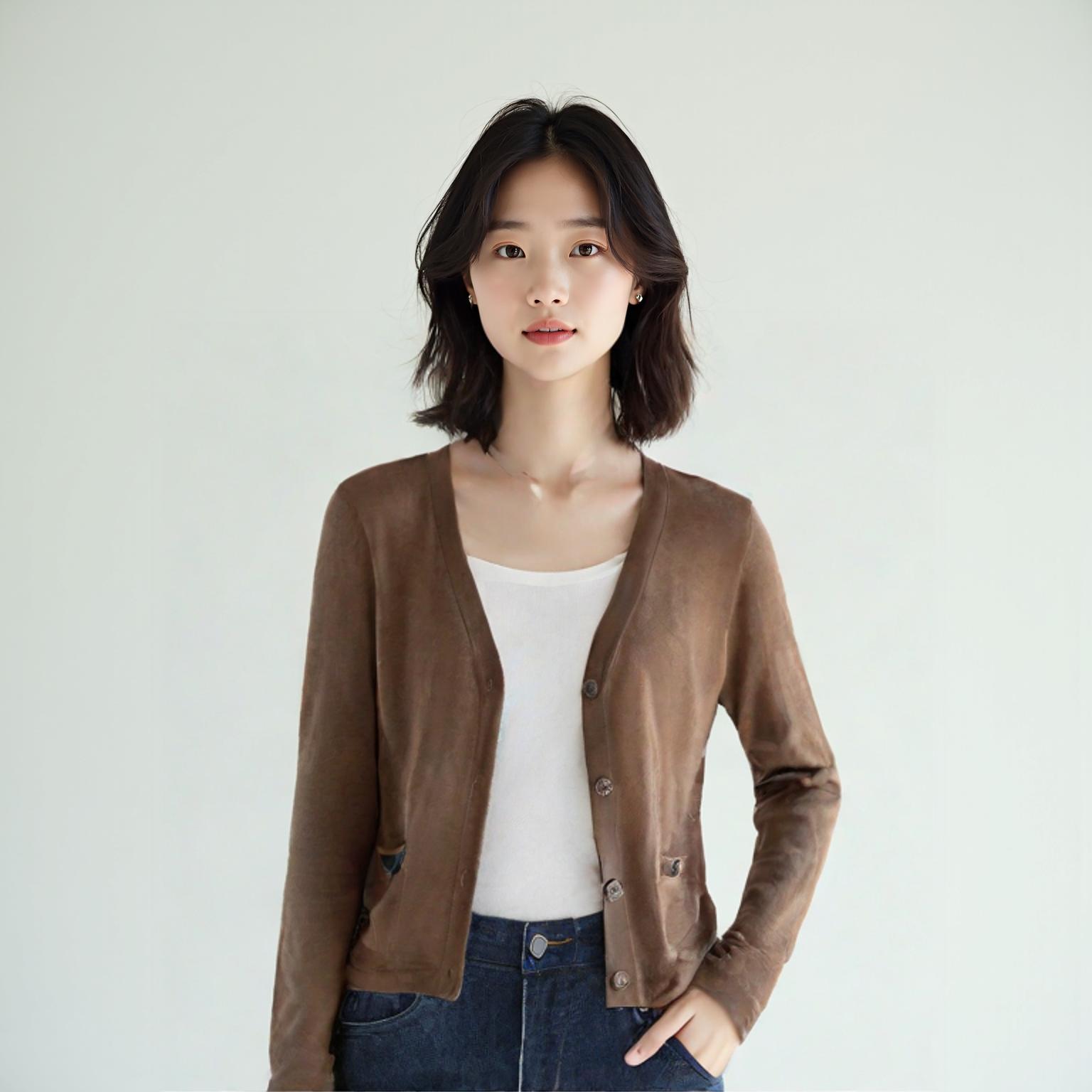 빈폴 브이넥카디건