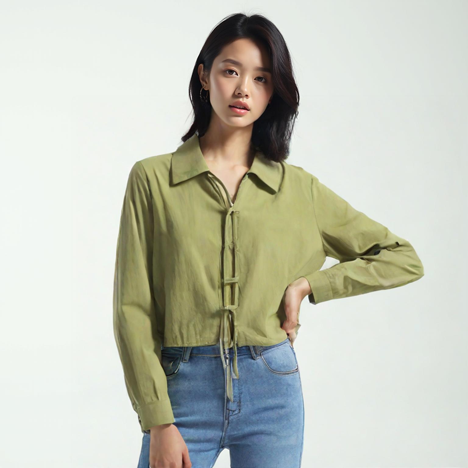 델리센트 블라우스