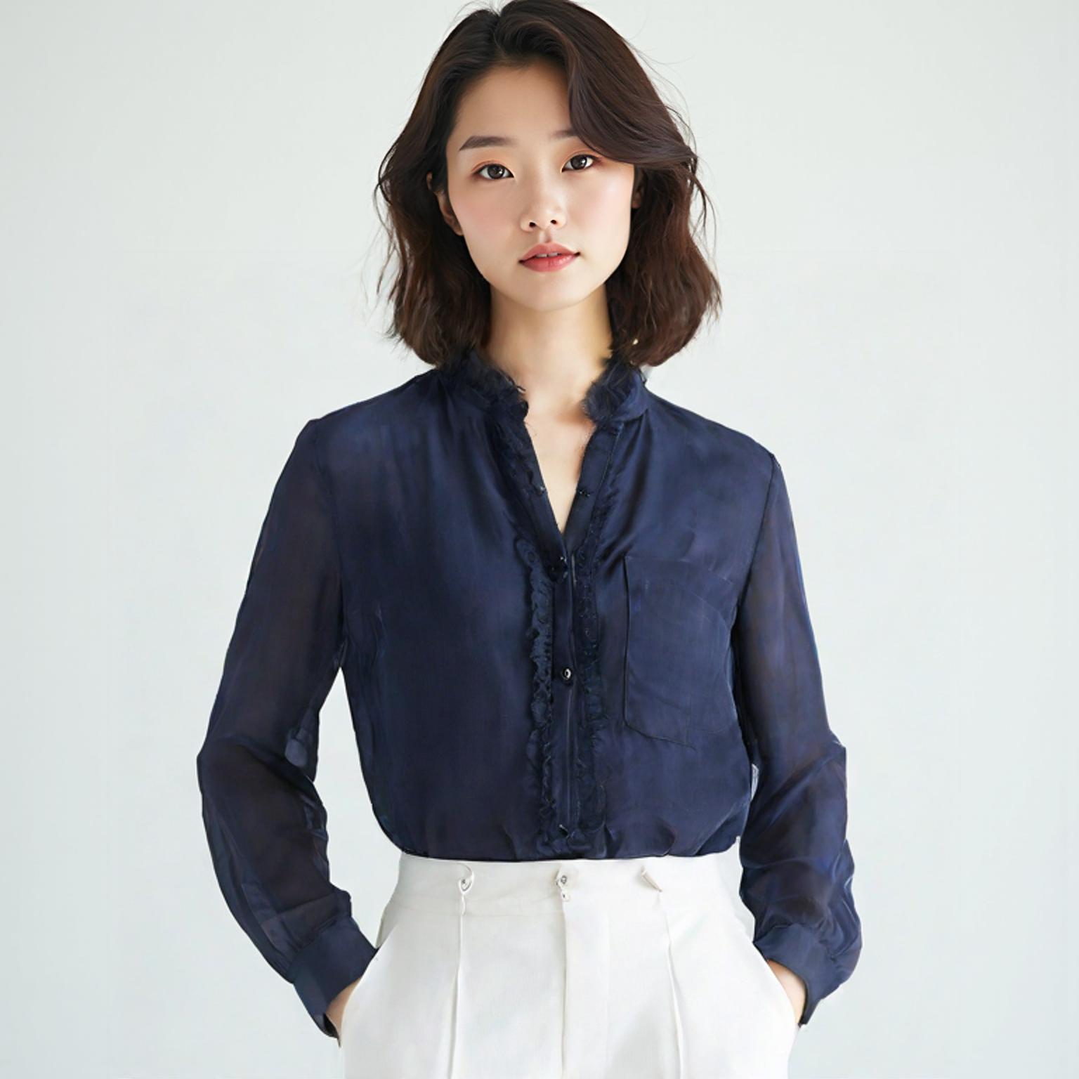 듀엘 블라우스