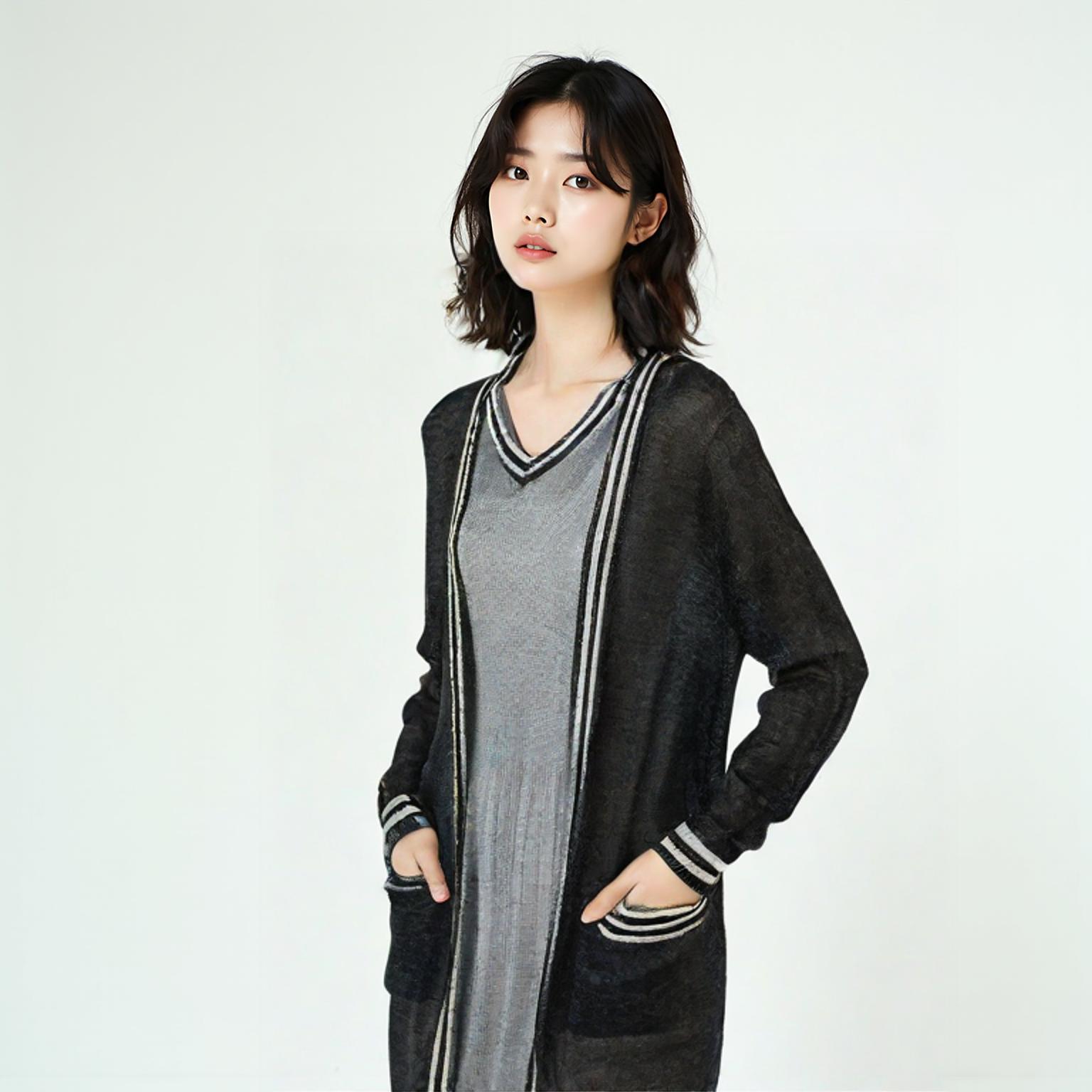 수스 숄카디건