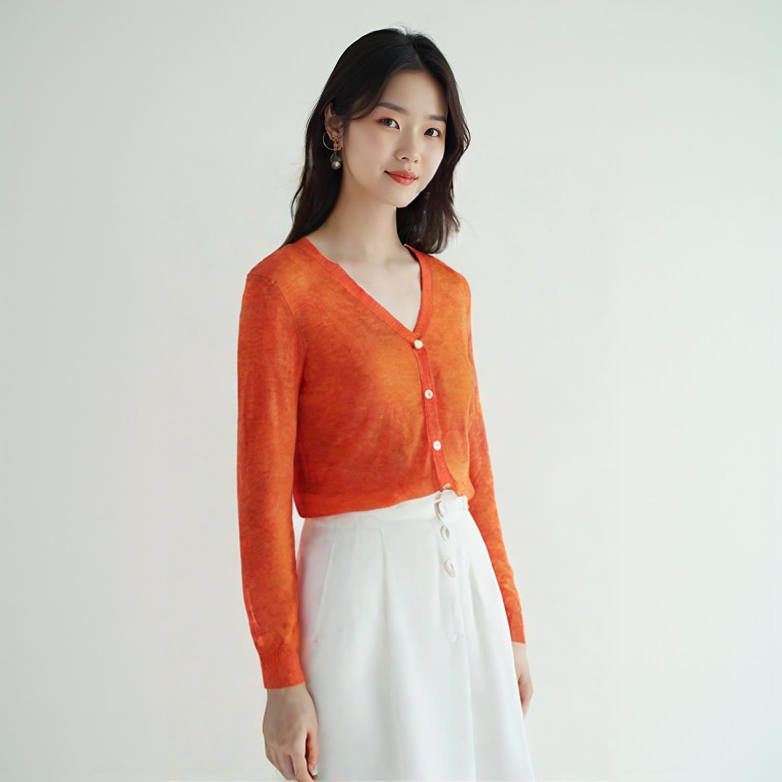 띠어리 브이넥카디건