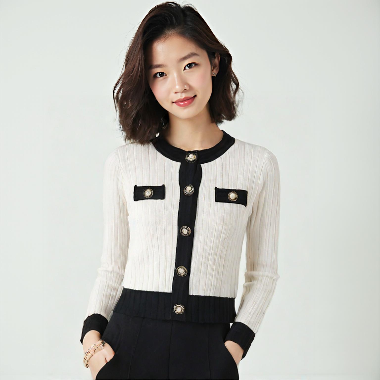 마쟈 라운드카디건