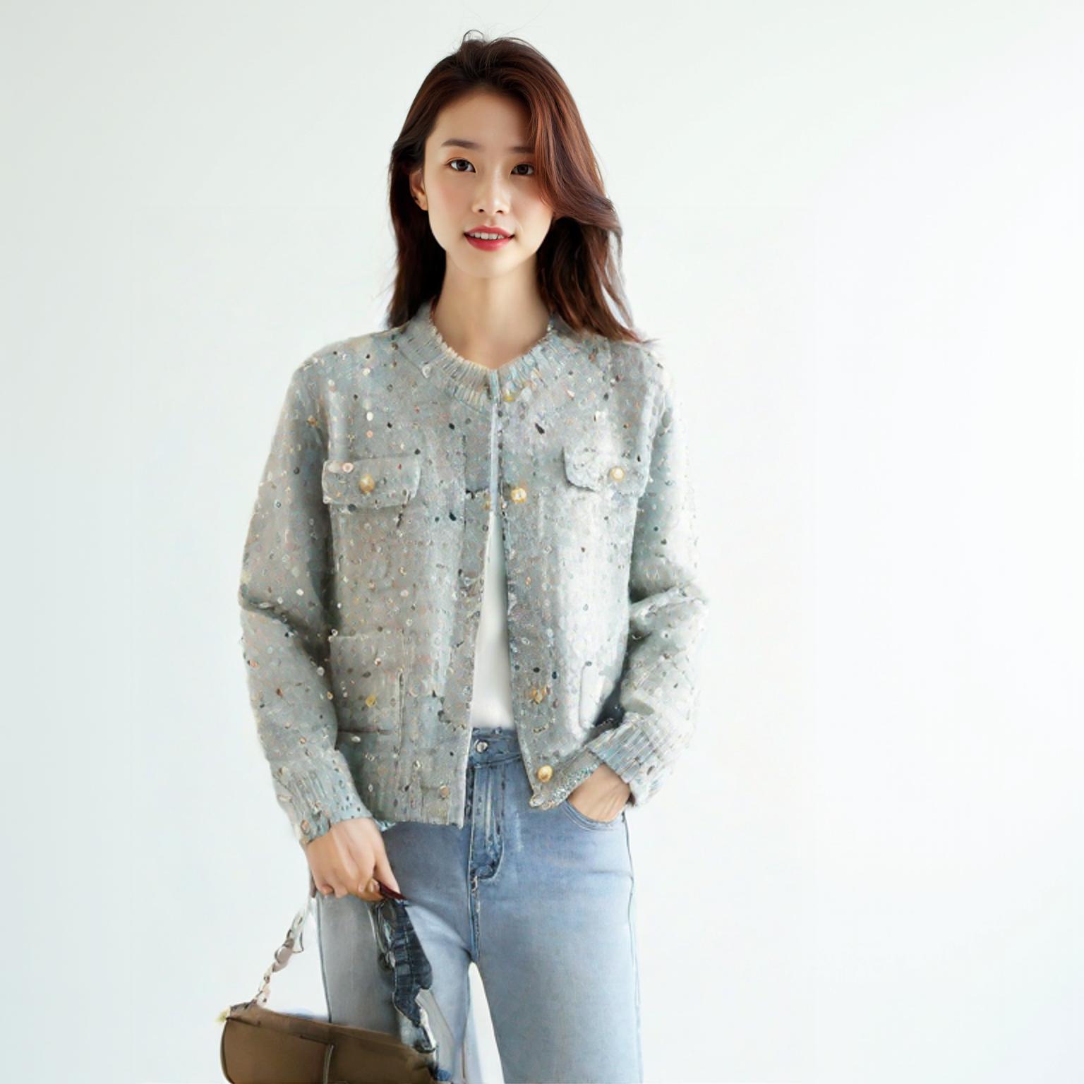 마리끌레르 라운드카디건