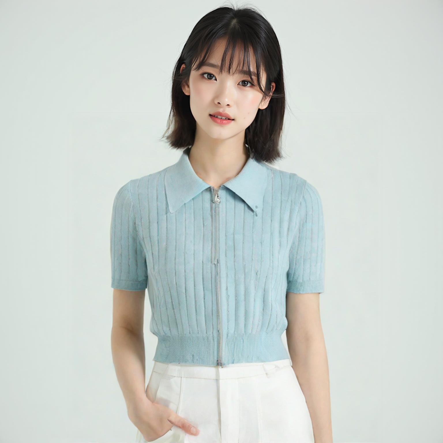 커스텀에이블 니트집업