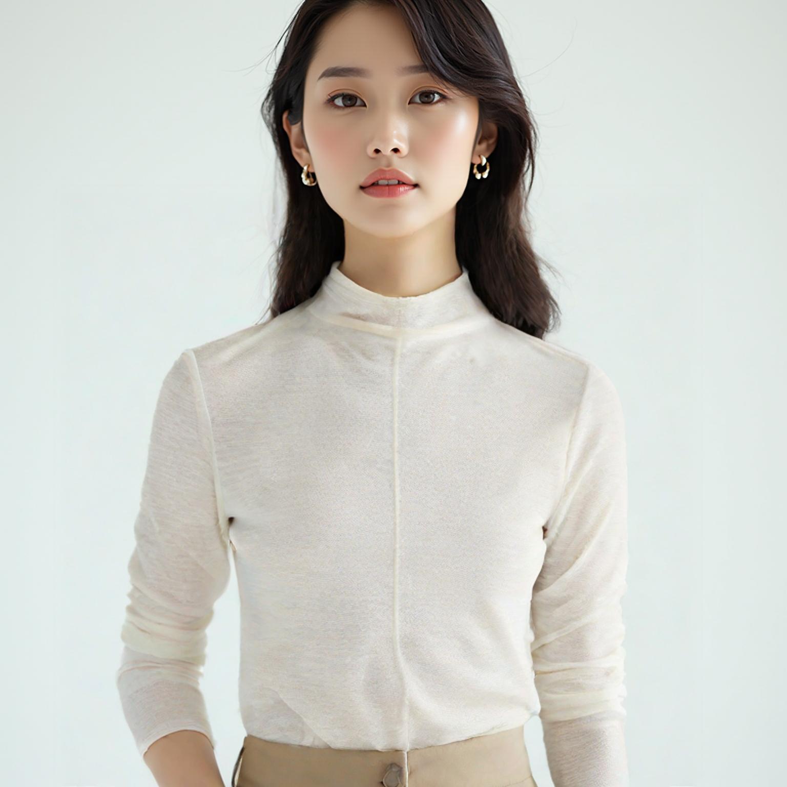 유니클로 x 마메 쿠로구치 긴팔티셔츠