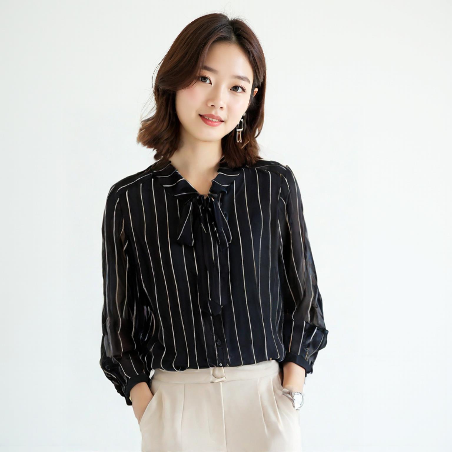 지컷 블라우스