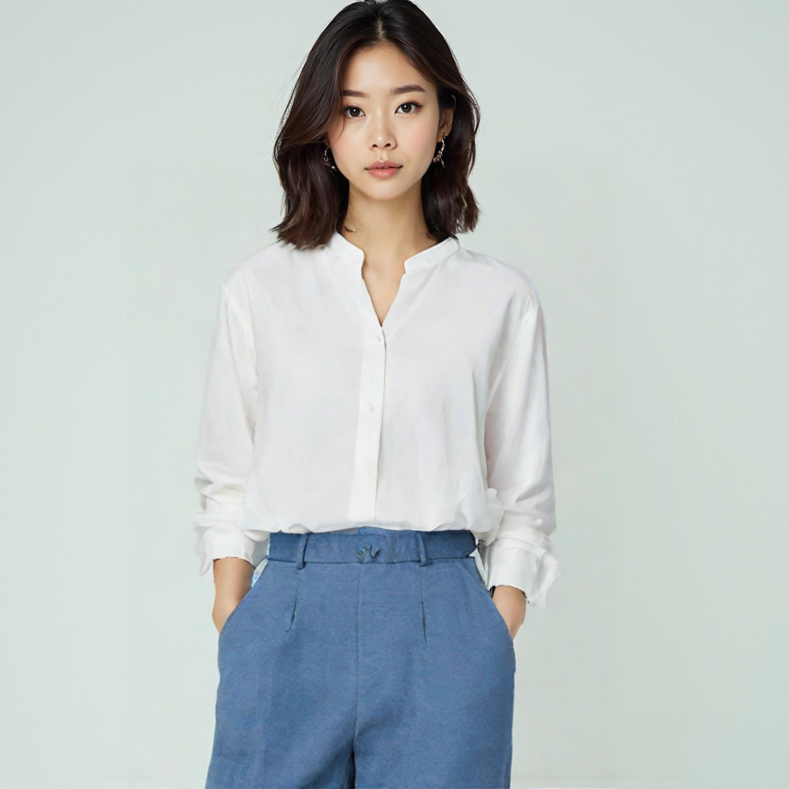 구호 블라우스