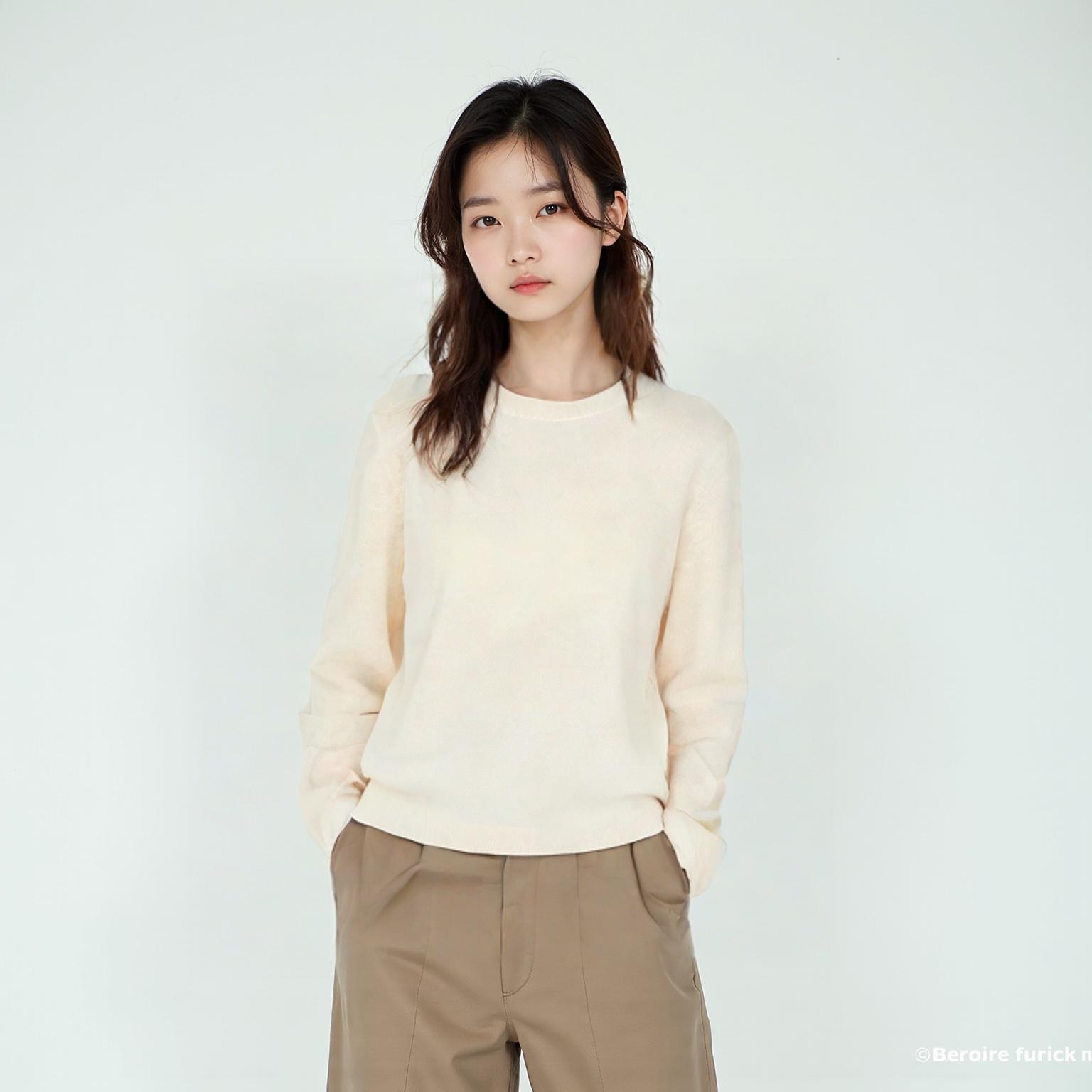 유니클로 라운드니트