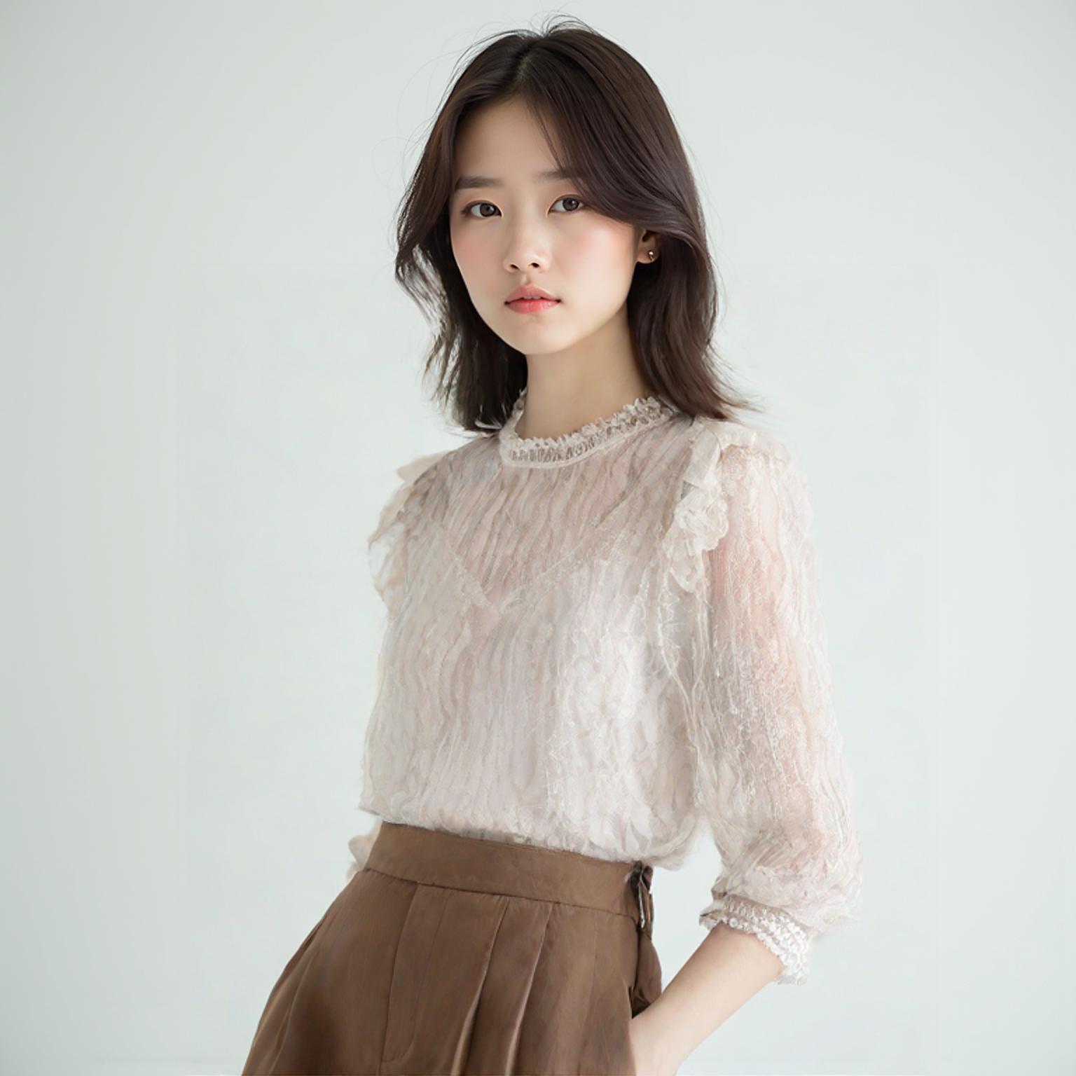 이앤씨 블라우스