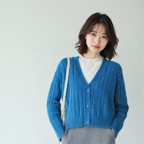 자라 브이넥카디건