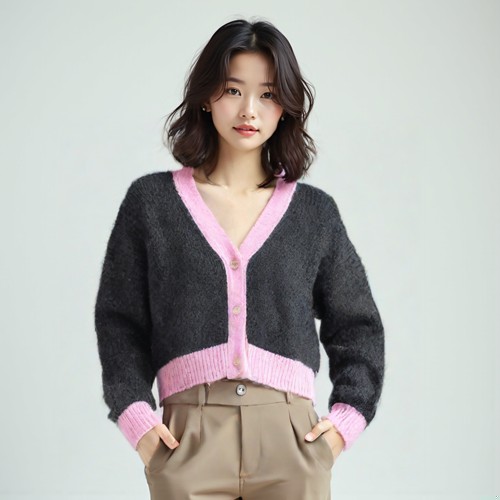 자라 브이넥카디건