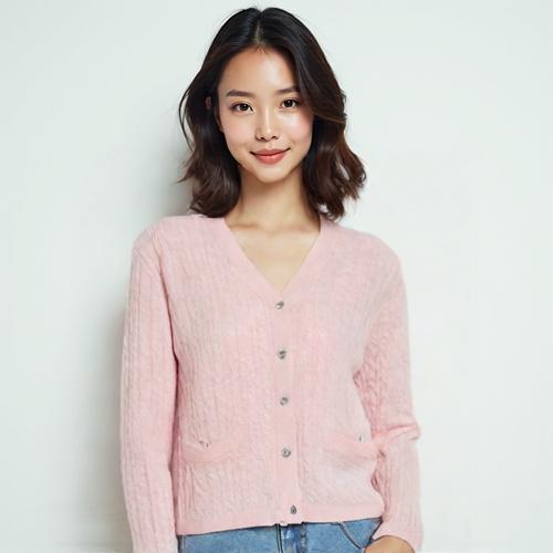시스템 브이넥카디건