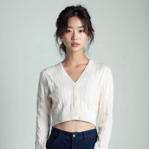 스파오 브이넥카디건