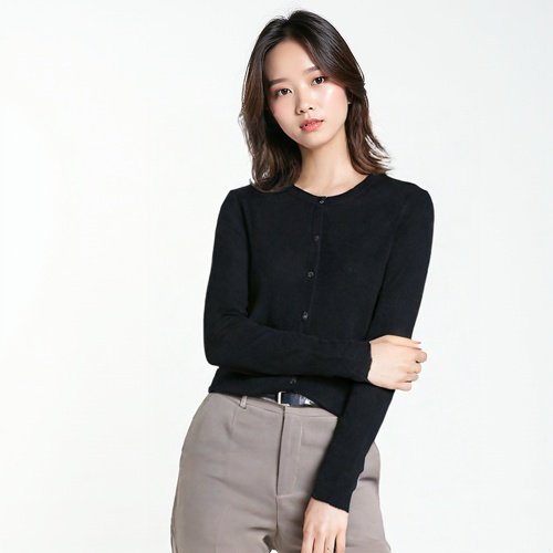 띠어리 라운드카디건