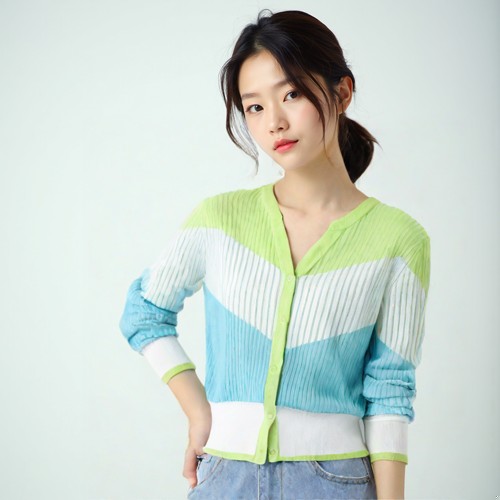 시스템 브이넥카디건