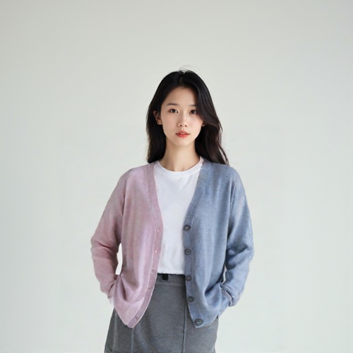 뮤제드 브이넥카디건