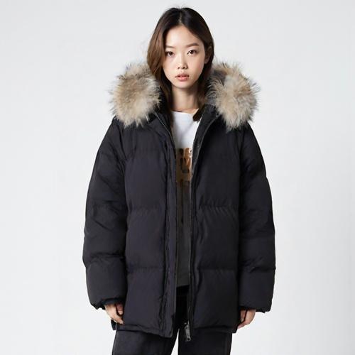 헤지스 패딩점퍼