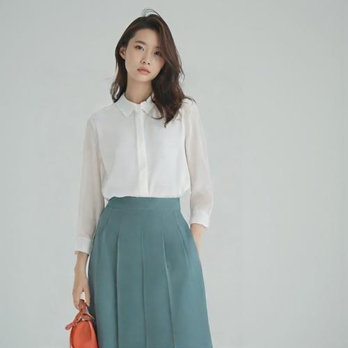 유니클로 블라우스