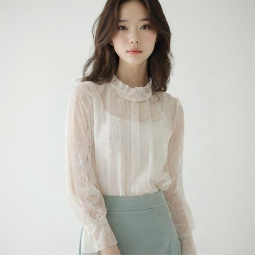 더아이잗컬렉션 블라우스