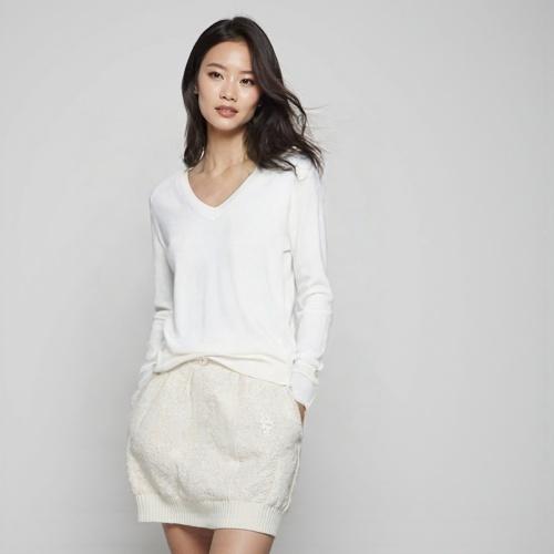 닉앤니콜 브이넥니트