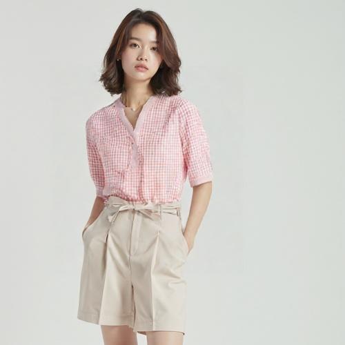 타미힐피거 블라우스
