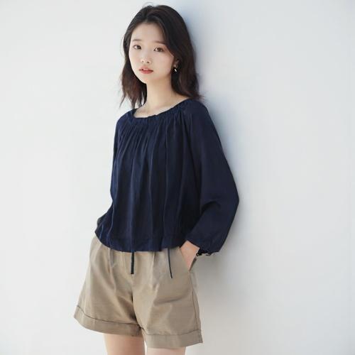 띠어리 블라우스