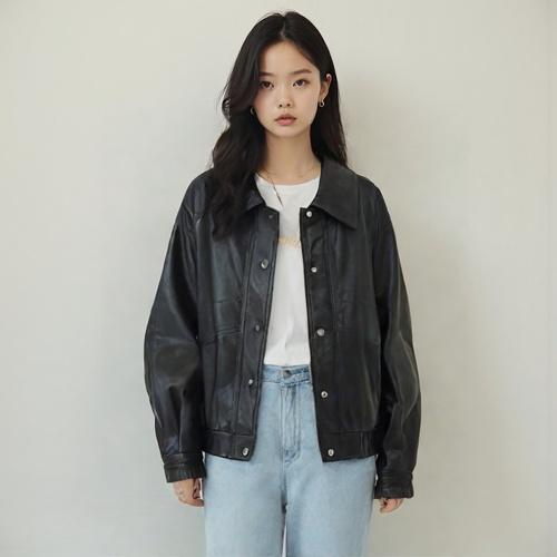 사이다 가죽재킷