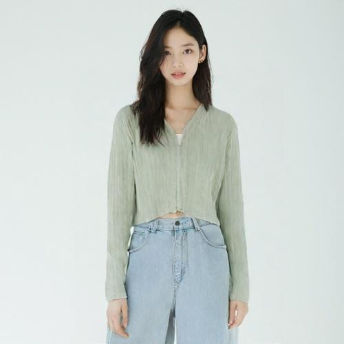 오우오 브이넥카디건
