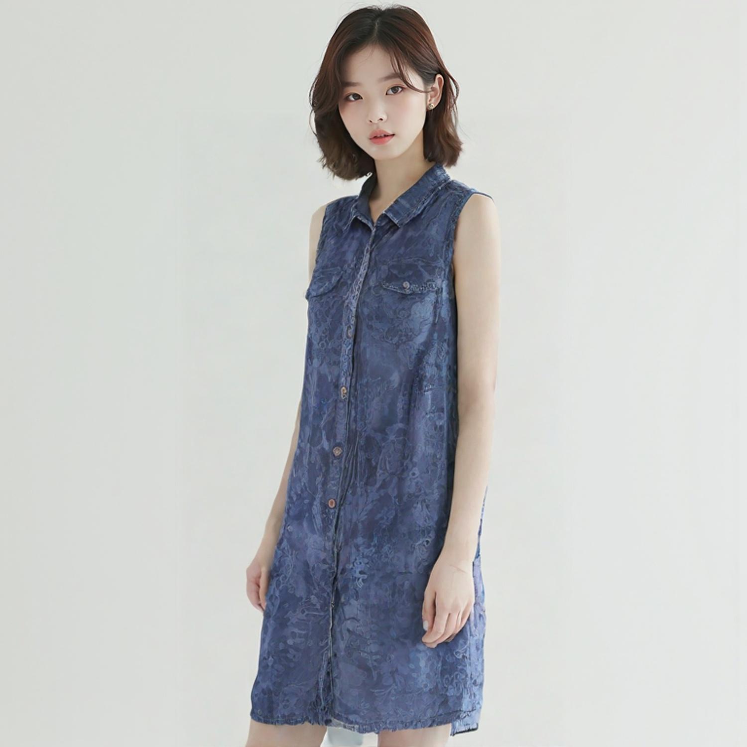 힐피거 데님 미니원피스 1
