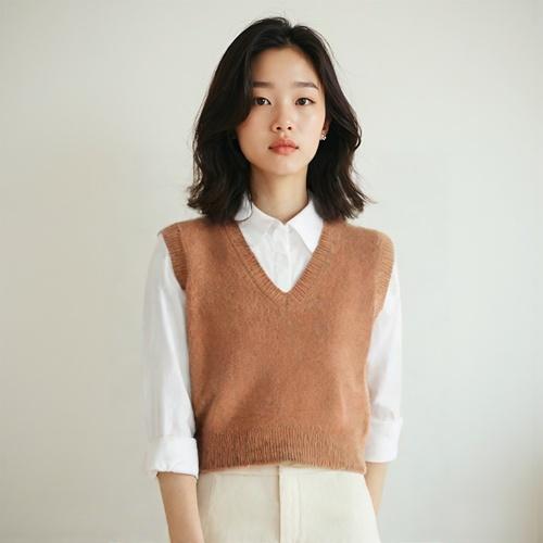 스튜디오 톰보이 니트조끼