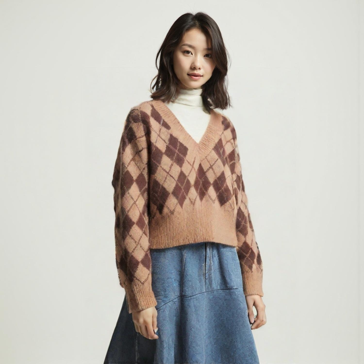 보카바카 브이넥니트 1
