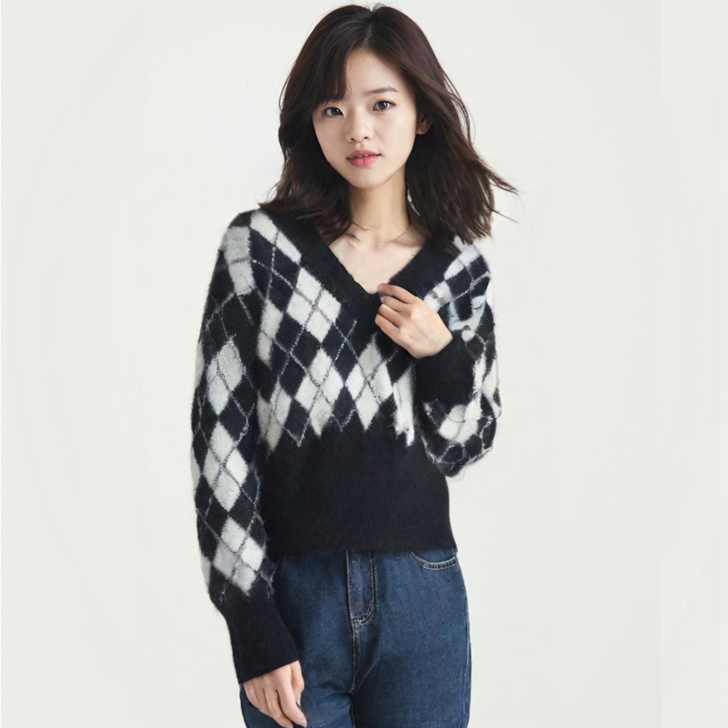 보카바카 브이넥니트 1