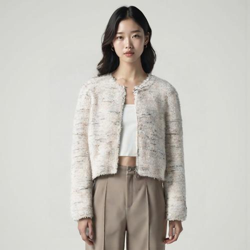 이로 숄카디건