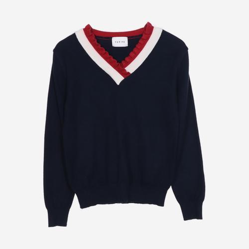 엽페 브이넥니트