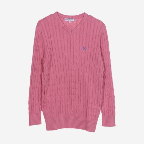 유에스 폴로 어소시에이션 브이넥니트