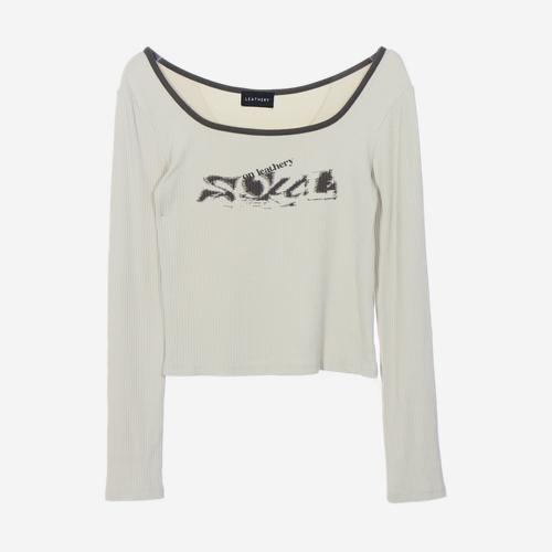 레더리 긴팔티셔츠
