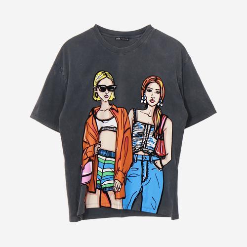 자라 반팔티셔츠