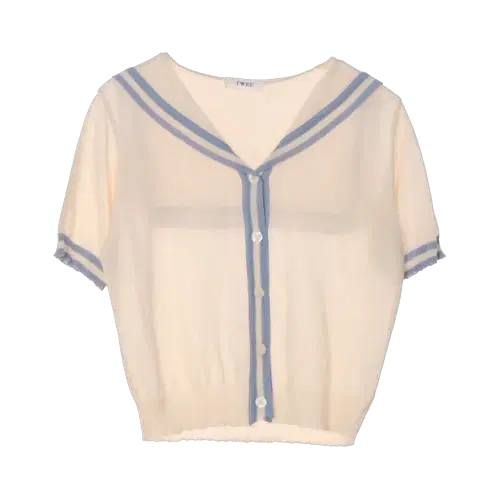 트위 칼라카디건
