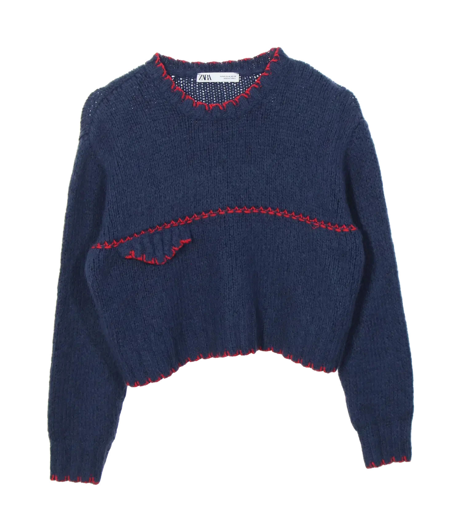 자라 라운드니트 1